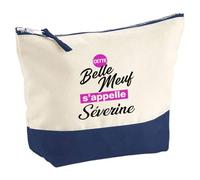 Otshirt Pochette Cette Belle meuf sappelle Severine - Pouch - Idée Pochette Rangement Cadeau Anniversaire Fête Original Famille Travail Départ Collègue Retraite Noël.