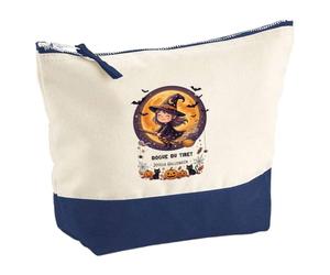 Otshirt Pochette Dogue du Tibet - Joyeux Halloween 2 - Pouch - Idée Pochette Rangement Cadeau Anniversaire Fête Original Famille Travail Départ Collègue Retraite Noël.