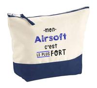 Otshirt Pochette Mon Airsoft C'est Le Plus Fort - Pouch - Idée Pochette Rangement Cadeau Anniversaire Fête Original Famille Travail Départ Collègue Retraite Noël.