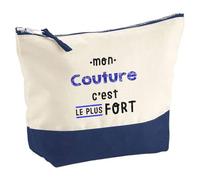Otshirt Pochette Mon Couture C'est Le Plus Fort - Pouch - Idée Pochette Rangement Cadeau Anniversaire Fête Original Famille Travail Départ Collègue Retraite Noël.