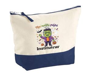 Otshirt Pochette Mon Monstre Préféré C'est Mon Instituteur - Pouch - Idée Pochette Rangement Cadeau Anniversaire Fête Original Famille Travail Départ Collègue Retraite Noël.