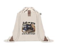 Otshirt Sac à Dos Pochette Avant Beige Juste un gars qui aime être policier municipal | Sac de Sport 220 g/m² 50% Coton Recyclé Poche à Scratch 8 L | Gym Piscine École | Idée Cadeau Rentrée