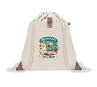 Otshirt Sac à Dos Pochette Avant Beige Mon truc à moi : C'est le Musée Mon truc à moi - Activité | Sac de Sport 220 g/m² 50% Coton Recyclé Poche Velcro 8 L | Gym Piscine École | Idée Cadeau Rentrée