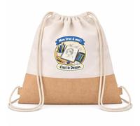Otshirt Sac à Dos Toile et Jute Mon truc à moi : C'est le Dessin Mon truc à moi - Activité | Sac de Sport Coton Sergé 160 g/m² Fond Jute 7 L | Gym Piscine École