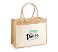 Otshirt Sac Cabas Jute avec poche Je peux pas j’ai danse | Bag | Idée Sac Jute avec Poche Cadeau Anniversaire Plage Marché Fête Original Famille Travail Départ Collègue Retraite