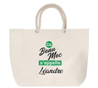 Otshirt Sac Ce beau mec sappelle Leandre - Idée Sac Cadeau Cadeau Anniversaire Fête Original Famille Travail Départ Collègue Retraite Noël.