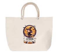 Otshirt Sac de Plage Catherine - Joyeux Halloween 2 - Beach Bag - Idée Sac de Plage Cadeau Anniversaire Fête Original Famille Travail Départ Collègue Retraite Noël.