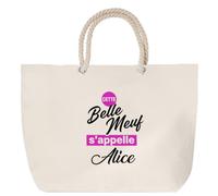 Otshirt Sac de Plage Cette belle meuf sappelle Alice - Beach Bag - Idée Sac de Plage Cadeau Anniversaire Fête Original Famille Travail Départ Collègue Retraite Noël.