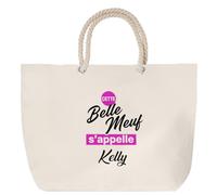 Otshirt Sac de Plage Cette belle meuf sappelle Kelly - Beach Bag - Idée Sac de Plage Cadeau Anniversaire Fête Original Famille Travail Départ Collègue Retraite Noël.