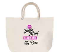 Otshirt Sac de Plage Cette belle meuf sappelle Lily-Rose - Beach Bag - Idée Sac de Plage Cadeau Anniversaire Fête Original Famille Travail Départ Collègue Retraite Noël.