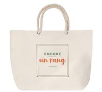Otshirt Sac de Plage Encore un Rang - Beach Bag - Idée Sac de Plage Cadeau Anniversaire Fête Original Famille Travail Départ Collègue Retraite Noël. - Vert&Terracotta - 3