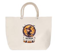 Otshirt Sac de Plage Maitresse - Joyeux Halloween 2 - Beach Bag - Idée Sac de Plage Cadeau Anniversaire Fête Original Famille Travail Départ Collègue Retraite Noël.
