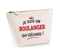 Otshirt Sac Jute d'un Boulanger qui déchire 2- Cabas de Plage Courses et Toile de Jute - Idée Cadeau Femme Personnalisable Anniversaire Fête Original Travail Départ Collègue Retraite Noël.