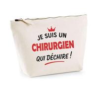 Otshirt Sac Jute d'un Chirurgien qui déchire 2- Cabas de Plage Courses et Toile de Jute - Idée Cadeau Femme Personnalisable Anniversaire Fête Original Travail Départ Collègue Retraite Noël.
