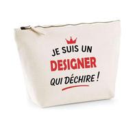 Otshirt Sac Jute d'un Designer qui déchire 2- Cabas de Plage Courses et Toile de Jute - Idée Cadeau Femme Personnalisable Anniversaire Fête Original Travail Départ Collègue Retraite Noël.