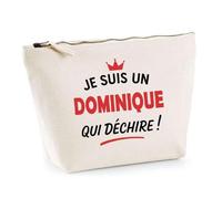 Otshirt Sac Jute d'un Dominique qui déchire 2- Cabas de Plage Courses et Toile de Jute - Idée Cadeau Femme Personnalisable Anniversaire Fête Original Travail Départ Collègue Retraite Noël.