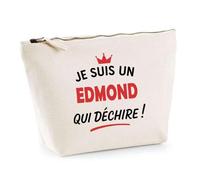 Otshirt Sac Jute d'un Edmond qui déchire 2- Cabas de Plage Courses et Toile de Jute - Idée Cadeau Femme Personnalisable Anniversaire Fête Original Travail Départ Collègue Retraite Noël.