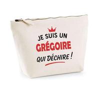Otshirt Sac Jute d'un Grégoire qui déchire 2- Cabas de Plage Courses et Toile de Jute - Idée Cadeau Femme Personnalisable Anniversaire Fête Original Travail Départ Collègue Retraite Noël.