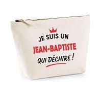 Otshirt Sac Jute d'un Jean-Baptiste qui déchire 2- Cabas de Plage Courses et Toile de Jute - Idée Cadeau Femme Personnalisable Anniversaire Fête Original Travail Départ Collègue Retraite Noël.