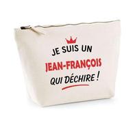 Otshirt Sac Jute d'un Jean-François qui déchire 2- Cabas de Plage Courses et Toile de Jute - Idée Cadeau Femme Personnalisable Anniversaire Fête Original Travail Départ Collègue Retraite Noël.