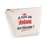Otshirt Sac Jute d'un Jérémie qui déchire 2- Cabas de Plage Courses et Toile de Jute - Idée Cadeau Femme Personnalisable Anniversaire Fête Original Travail Départ Collègue Retraite Noël.