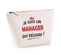 Otshirt Sac Jute d'un Manager qui déchire 2- Cabas de Plage Courses et Toile de Jute - Idée Cadeau Femme Personnalisable Anniversaire Fête Original Travail Départ Collègue Retraite Noël.