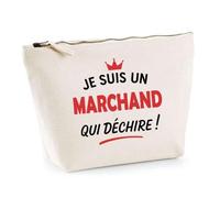 Otshirt Sac Jute d'un Marchand qui déchire 2- Cabas de Plage Courses et Toile de Jute - Idée Cadeau Femme Personnalisable Anniversaire Fête Original Travail Départ Collègue Retraite Noël.