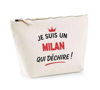 Otshirt Sac Jute d'un Milan qui déchire 2- Cabas de Plage Courses et Toile de Jute - Idée Cadeau Femme Personnalisable Anniversaire Fête Original Travail Départ Collègue Retraite Noël.