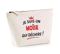 Otshirt Sac Jute d'un Moïse qui déchire 2- Cabas de Plage Courses et Toile de Jute - Idée Cadeau Femme Personnalisable Anniversaire Fête Original Travail Départ Collègue Retraite Noël.