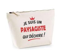 Otshirt Sac Jute d'un Paysagiste qui déchire 2- Cabas de Plage Courses et Toile de Jute - Idée Cadeau Femme Personnalisable Anniversaire Fête Original Travail Départ Collègue Retraite Noël.