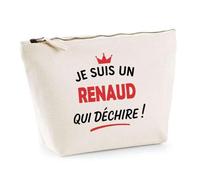 Otshirt Sac Jute d'un Renaud qui déchire 2- Cabas de Plage Courses et Toile de Jute - Idée Cadeau Femme Personnalisable Anniversaire Fête Original Travail Départ Collègue Retraite Noël.