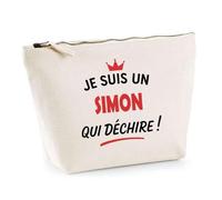Otshirt Sac Jute d'un Simon qui déchire 2- Cabas de Plage Courses et Toile de Jute - Idée Cadeau Femme Personnalisable Anniversaire Fête Original Travail Départ Collègue Retraite Noël.