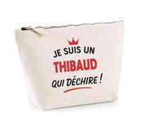 Otshirt Sac Jute d'un Thibaud qui déchire 2- Cabas de Plage Courses et Toile de Jute - Idée Cadeau Femme Personnalisable Anniversaire Fête Original Travail Départ Collègue Retraite Noël.