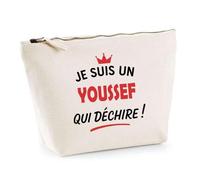 Otshirt Sac Jute d'un Youssef qui déchire 2- Cabas de Plage Courses et Toile de Jute - Idée Cadeau Femme Personnalisable Anniversaire Fête Original Travail Départ Collègue Retraite Noël.