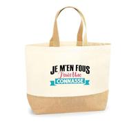 Otshirt Sac Jute Je Suis Une Connasse | Cabas de Plage Courses Coton et Toile de Jute | Idée Cadeau Petite Amie Copine Femme Parfaite Drôle Humour Original Anniversaire Amour Unique