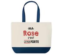 Otshirt Sac Ma Rose C'est la plus forte - Idée Sac Cadeau Cadeau Anniversaire Fête Original Famille Travail Départ Collègue Retraite Noël.