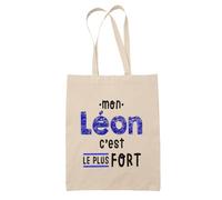 Otshirt Sac Mon Leon Cest le plus fort - Idée Sac Cadeau Cadeau Anniversaire Fête Original Famille Travail Départ Collègue Retraite Noël. - Taille Unique