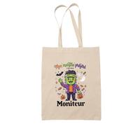 Otshirt Sac Mon Monstre Prefere C'est Mon Moniteur - Idée Sac Cadeau Cadeau Anniversaire Fête Original Famille Travail Départ Collègue Retraite Noël.