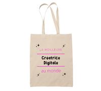 Otshirt Sac Priorite N1 dans ma vie C'est ma Creatrice Digitale - Idée Sac Cadeau Cadeau Anniversaire Fête Original Famille Travail Départ Collègue Retraite Noël.