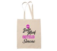 Otshirt Sac Priorite N1 dans ma vie C'est ma Simone - Idée Sac Cadeau Cadeau Anniversaire Fête Original Famille Travail Départ Collègue Retraite Noël.