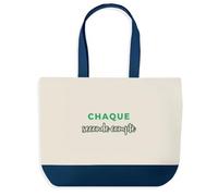 Otshirt Sac Shopping Chaque Seconde Compte - Shopping Bag - Idée Sac Shopping Cadeau Anniversaire Fête Original Famille Travail Départ Collègue Retraite Noël. - Vert&Vert - 2