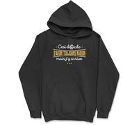 Otshirt Sweat à Capuche Homme Avoir Toujours Raison | Imprimé en France, Cadeau fête des pères Homme Humour Papa Anniversaire Original Rigolo Humoristique (XL,Black)