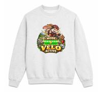 Otshirt Sweat Gris Chiné Mode vélo activé | Molleton Gratté 260 g/m² Col Rond Unisexe XS à 5XL | Pull Sweatshirt Hiver Quotidien | Idée Cadeau Noël Départ
