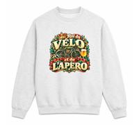 Otshirt Sweat Gris Chiné Roi du vélo et de l'apéro | Molleton Gratté 260 g/m² Col Rond Unisexe XS à 5XL | Pull Sweatshirt Hiver Quotidien | Idée Cadeau Cycliste Noël Départ