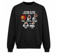 Otshirt Sweat Noir Theatre Temps Libre | Molleton Gratté 260 g/m² Col Rond Unisexe XS à 5XL | Pull Sweatshirt Hiver Quotidien | Idée Cadeau Noël Départ