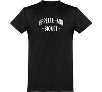 Otshirt T Shirt Homme Appelle Moi biquet | Imprimé en France, Cadeau fête des pères Homme Humour Papa Anniversaire Original Rigolo Humoristique (XL,Black)