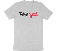 Otshirt T Shirt Homme Bio père-FECT | Imprimé en France, Cadeau fête des pères Homme Humour Papa Anniversaire Original Rigolo Humoristique (3XL,Grey)