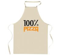 Otshirt Tablier 100% pizza | Apron | Idée Tablier Personnalisable Cadeau Anniversaire Cuisine Jardinage Fête Original Famille Travail Départ Collègue Retraite