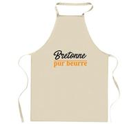 Otshirt Tablier Bretonne pur beurre | Apron | Idée Tablier Personnalisable Cadeau Anniversaire Cuisine Jardinage Fête Original Famille Travail Départ Collègue Retraite