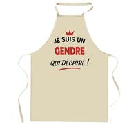 Otshirt Tablier d'un Gendre qui déchire 2- Apron - Idée Cadeau Tablier Personnalisable Anniversaire Fête Original Famille Travail Départ Collègue Retraite Noël.